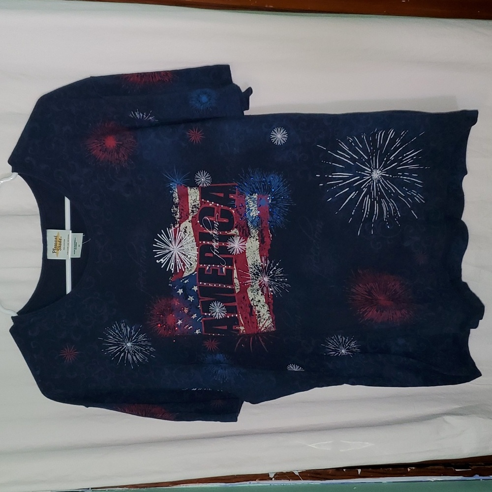 Vintage y2k Patriotic T Shirt